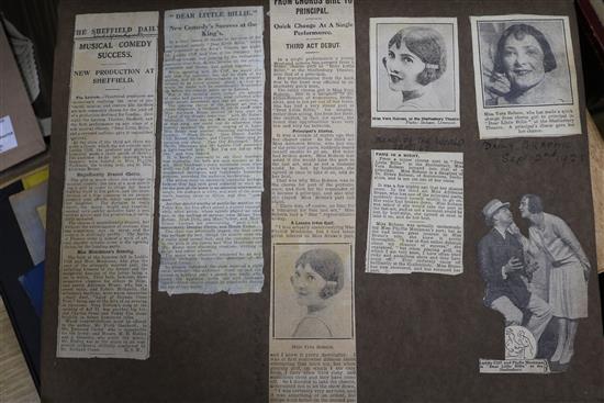 A quantity of Theatrical photos, programmes, books, autographs, prints from 1920 and 1930s